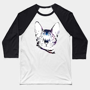 Galaxy Cat Baseball T-Shirt